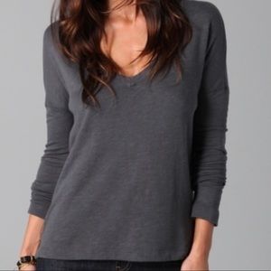 James Perse V Neck long sleeved shirt